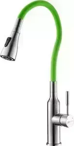 Смеситель для кухни LEMARK Expert с гибким изливом, зеленый (LM5082S-Green)