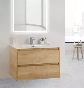 Тумба с раковиной BELBANGO с Kraft 71 Rovere Nebrasca Nature (KRAFT 39-700/390-2C-SO-RNN, BB700/390ETL)