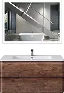 Мебель для ванной Vincea Alba R.Wood W Led B 100 венге