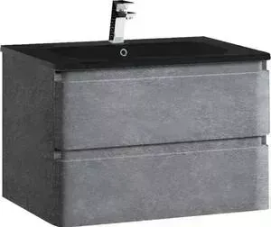 Тумба с раковиной Vincea с Alba Stone 80x48 см, камень (VMC-1A800MS, VCB-1RA800B)