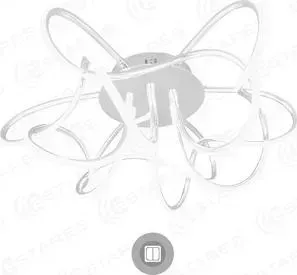 Cветодиодный светильник неуправляемый Estares LIANA MUSE 80W R-600-WHITE/OPAL-220-IP20