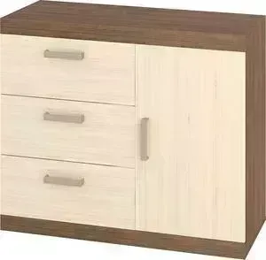 Комод МЭРДЭС ТОЙ-Км100 ШК шамони/карамель