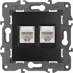 Розетка ЭРА информационная 2XRJ45 Elegance 14-3108-05 Б0034312