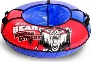 Ватрушка надувная RT Тюбинг Russian Extreme BEAR автокамера, диаметр 107 см
