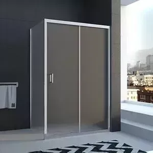 Душевой уголок Veconi Rovigo 130x80 стекло рифленое, профиль хром (RV25-13080PR-02-19C1)