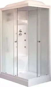 Душевая кабина Royal Bath НР 120x80x217 стекло белое/матовое, левая (RB8120HP7-WC-L)