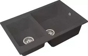 Мойка кухонная Granstones GS-76k черная (GS-76k-308)