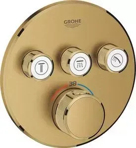 Смеситель для ванны Grohe Grohtherm SmartControl на 3 положения, холодный рассвет, с механизмом (29121GN0, 35600000)