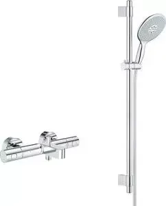 Термостат для душа Grohe Grohtherm 1000 Performance с душевым гарнитуром, хром (34776000, 27750000)
