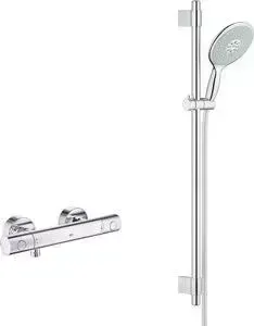 Термостат для душа Grohe Grohtherm 800 Cosmopolitan с душевым гарнитуром, хром (34765000, 27750000)