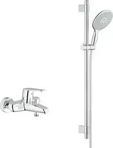 Смеситель для ванны Grohe Eurodisc Cosmopolitan с душевым гарнитуром, хром (33390002, 27750000)