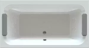Акриловая ванна RADOMIR Хельга 185х100 с каркасом, фронтальной панелью, подголовником, сливом-переливом (1-01-2-0-9-044К)