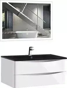 Мебель для ванной Vincea Roberta L.White B Led B 100 белый глянец