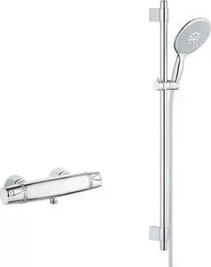 Термостат для душа Grohe Grohtherm 3000 с душевым гарнитуром, хром (34179000, 27750000)