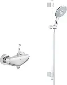Смеситель для душа Grohe Eurodisc Joy с душевым гарнитуром, хром (23430000, 27750000)