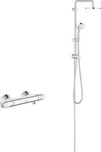 Термостат для душа Grohe Grohtherm 1000 New с душевым гарнитуром, хром (34550000, 27394002)