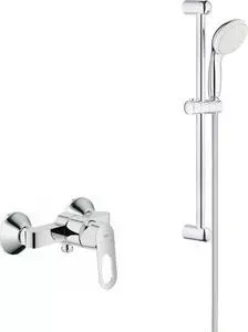 Смеситель для душа Grohe BauLoop с душевым гарнитуром, хром (32816000, 27853001)