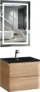 Мебель для ванной Vincea Alba W.Oak B Led L 60 дуб