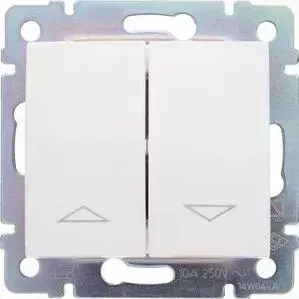 Переключатель Legrand управления жалюзи Valena Valena 10A 250V механическая блокировка белый 774404