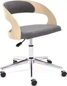 Кресло офисное TetChair Jazz дуб флок серый 29