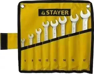 Набор ключей STAYER комбинированных 8шт 6-17 мм (27081-H8)