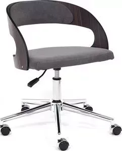 Кресло офисное TetChair Jazz палисандр флок серый 29