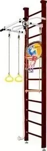 Шведская стенка Kampfer Helena Ceiling Basketball Shield №5 Шоколадный Стандарт белый турник