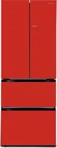 Холодильник TESLER RFD-361I RED GLASS