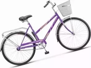 Велосипед STELS Navigator 200 Lady 26 Z010 (2020) 19 фиолетовый (С КОРЗИНОЙ)