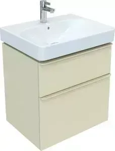 Тумба под раковину Geberit Smyle Square 58 песчаный глянец (500.352.JL.1)
