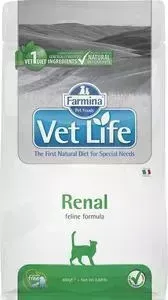 Сухой корм Farmina Vet Life Renal Feline диета при почечной недостаточности для кошек 400г