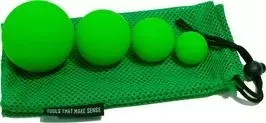 Набор массажных мячей Original FitTools 4 шт. (6,3 см, 5 см, 4 см и 3 см)