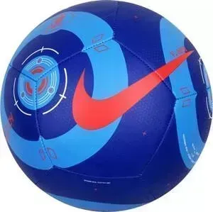Мяч футбольный Nike Pitch CQ7151-420, р.5, 12 п, гл.ТПУ, бут. кам, маш. сшивка, сине-красный