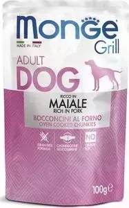 Пауч Monge и Dog Grill Pouch для собак свинина 100 г