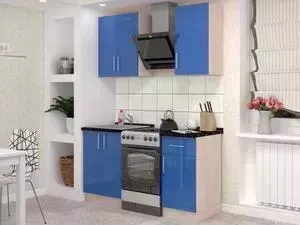 Кухонный гарнитур БАРОНС ГРУПП Гамма 1 синий глянец