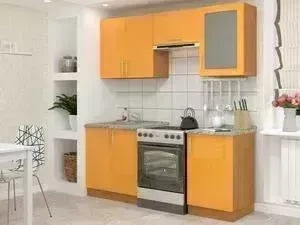 Кухонный гарнитур БАРОНС ГРУПП Гамма 2 оранжевый глянец