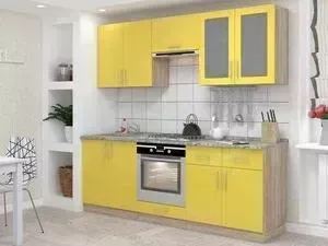 Кухонный гарнитур БАРОНС ГРУПП Гамма 3 желтый глянец