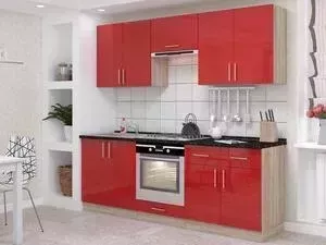Кухонный гарнитур БАРОНС ГРУПП Гамма 3.1 красный глянец