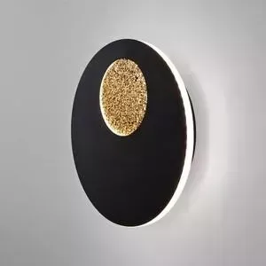 Настенный светодиодный светильник EUROSVET Areola 40150/1 черный /золото