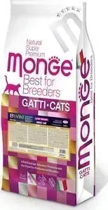 Сухой корм Monge PFB Cat BWild LOW GRAIN низкозерновой из мяса зайца для взрослых кошек 10 кг