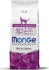 Сухой корм Monge Cat для взрослых кошек 10 кг