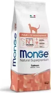 Сухой корм Monge Cat Salmon для взрослых кошек с лососем 10 кг