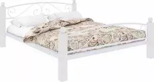 Кровать Милсон металлическая Вероника Lux Plus 200x120 белый
