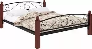 Кровать Милсон металлическая Вероника Lux Plus 200x120 черный