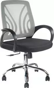 Кресло офисное Riva Chair RCH 8099E серая сетка/хром крестовина