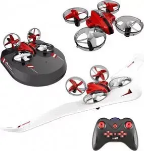 Радиоуправляемый квадрокоптер Lishi Toys планер и аэролодка 3 в 1 2.4G - L6082