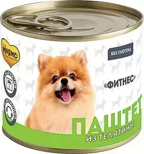 Консервы Мнямс паштет из телятины для собак всех пород ФИТНЕС 200 г