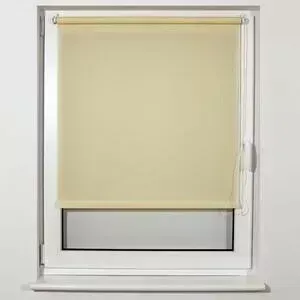 Штора Brabix рулонная 100x175 см текстура лен, защита 55-85&#037;, 200 г/м 2 кремовый S-21 605998
