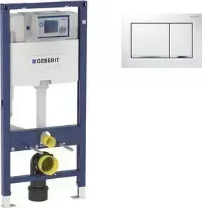 Инсталляция для унитаза Geberit Duofix Omega30 с клавишей белый/хром (111.060.00.1, 115.080.KJ.1)