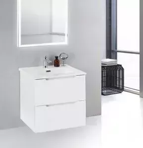 Тумба с раковиной BELBANGO с Etna 61 Bianco Lucido (ETNA39-600/390-2C-SO-BL-P, BB600/390ETL)